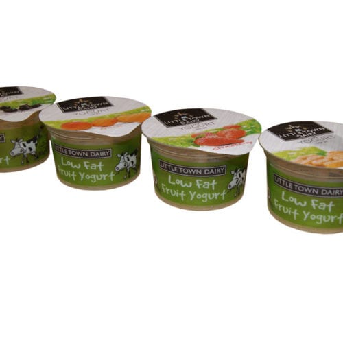 Fruit Yogurts sweetened with Apple Juice Little Town Dairy